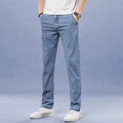 Men’s Simple Straight Jeans – Popular Loose Casual Denim