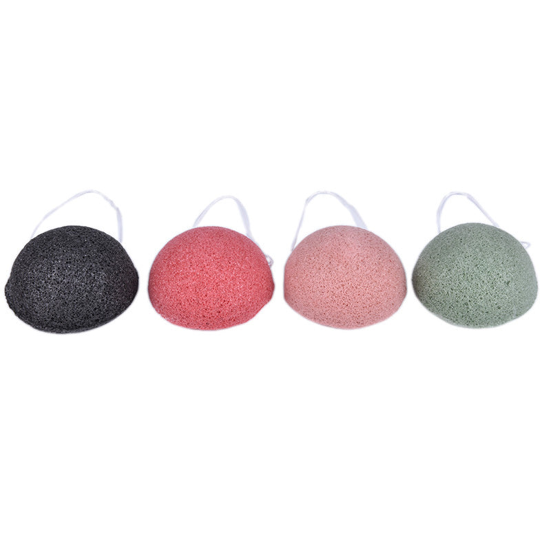 Konjac Facial Cleansing Sponge – Bamboo Charcoal Deep Clean Exfoliator