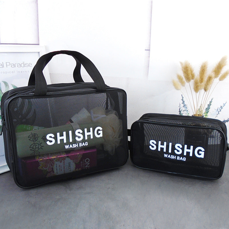 Women's Mesh Portable Bath Makeup Storage Bag
