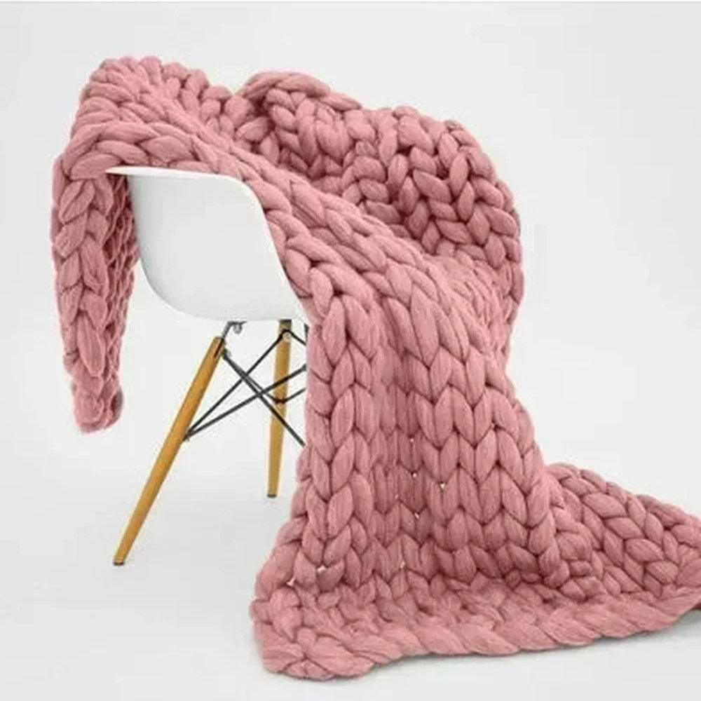 New Core-filled Yarn Hand-woven Gravity Blanket Sofa Cover Decompression Blanket
