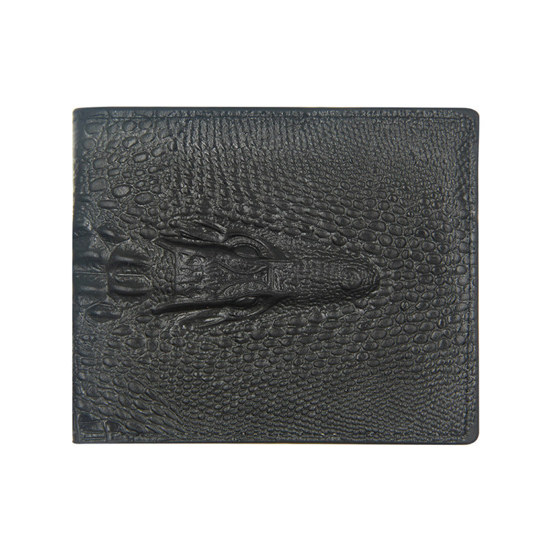 Mens PU Leather Short Wallet Fashion Personality Pattern