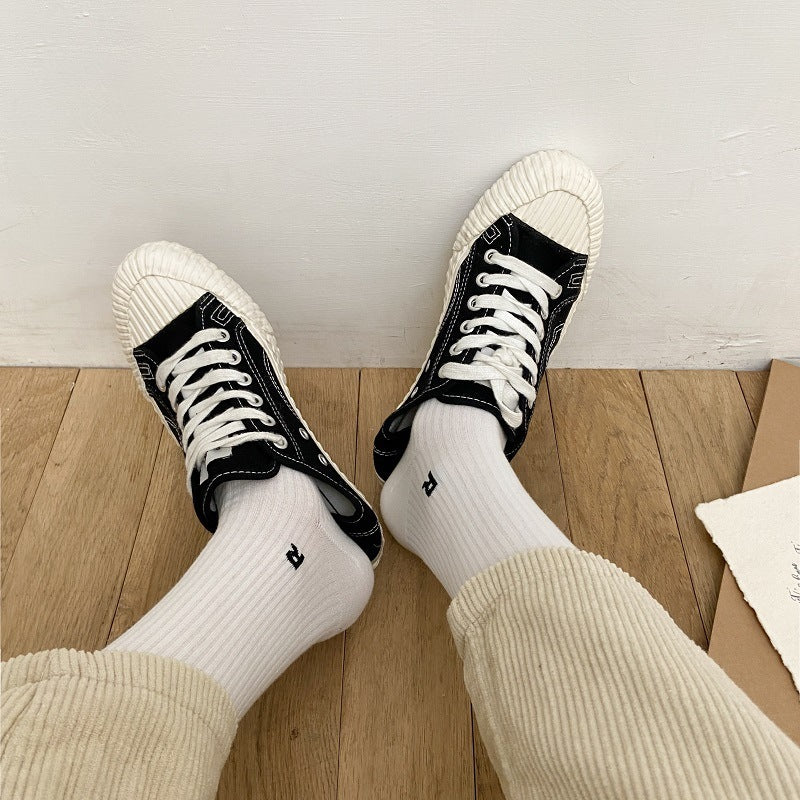 Socks Women's Long Cotton Socks Candy Color Japanese R Letters