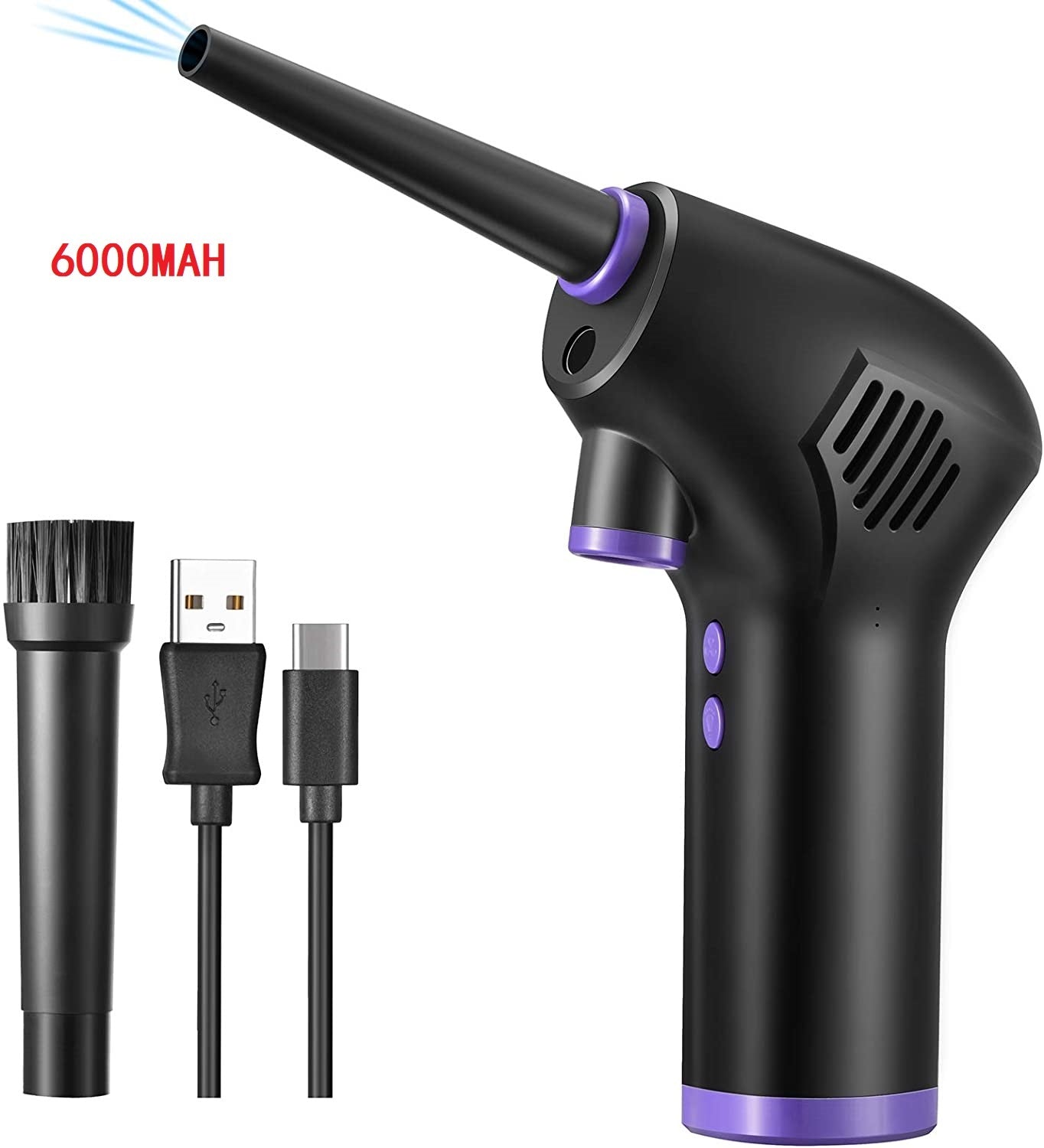 Cordless Electric Air Duster – Compressed Air Blower for Keyboard & Camera Cleaning