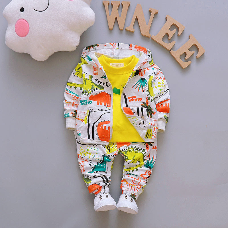 Kids Baby Cotton Denim Jacket Outfit Set Zipper Shirt