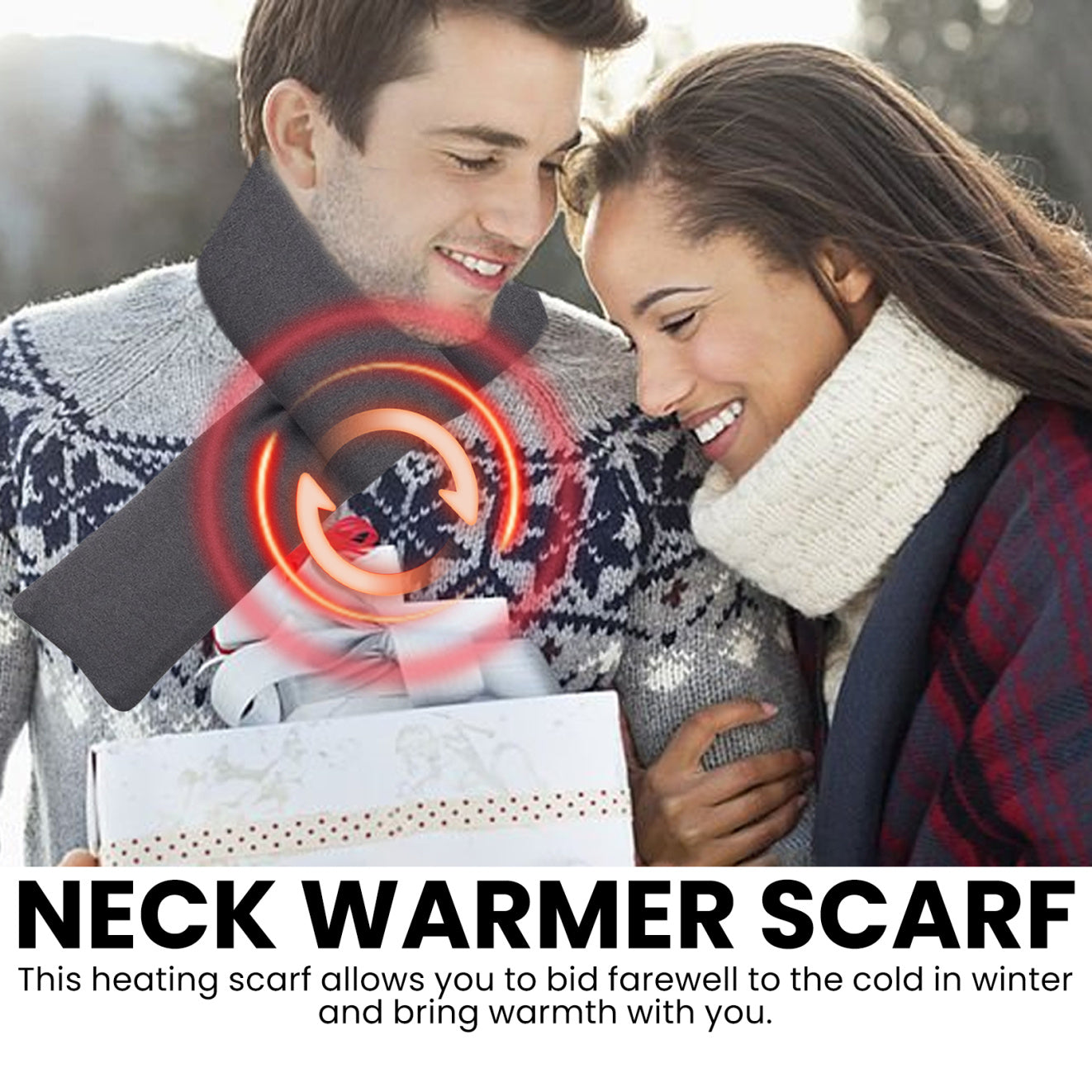 Winter Heating Scarf with Neck Protection