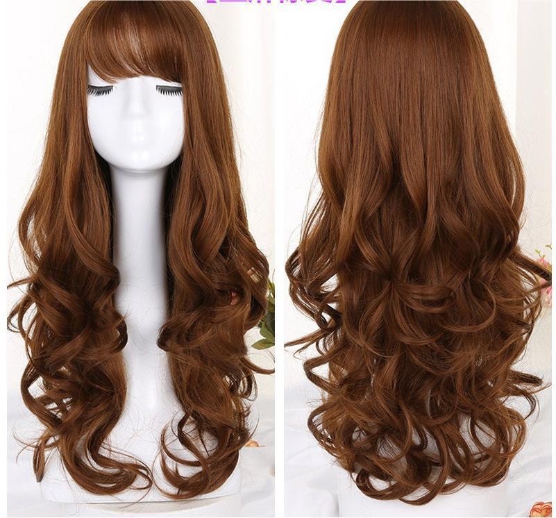 Long Curly Hair Wig Sheath