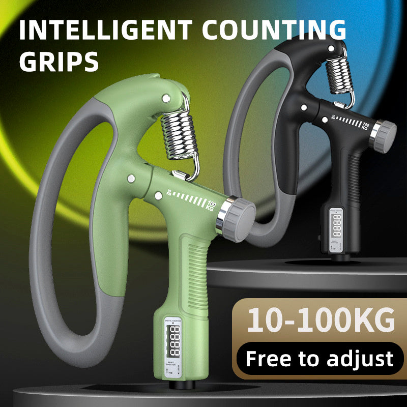 Smart Counting Hand Grip – Adjustable 10–100KG Grip Strength Trainer