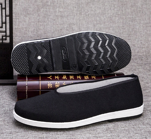 Casual Old Beijing Round Mouth Cloth Shoes Men's Slip-on Breathable