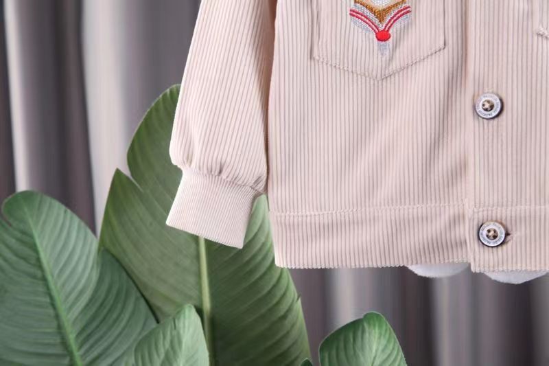 Boys' Three-piece Suit Handsome Overalls