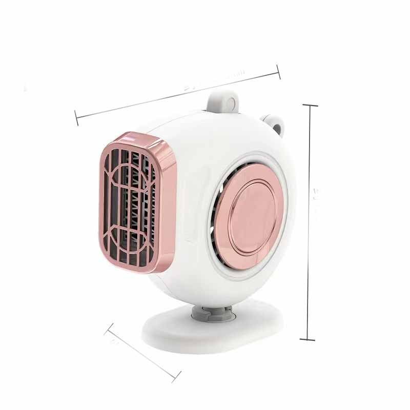 Warm and Cool Dual Use Car Heater Fan, Low Noise Defogger and Windscreen Demister