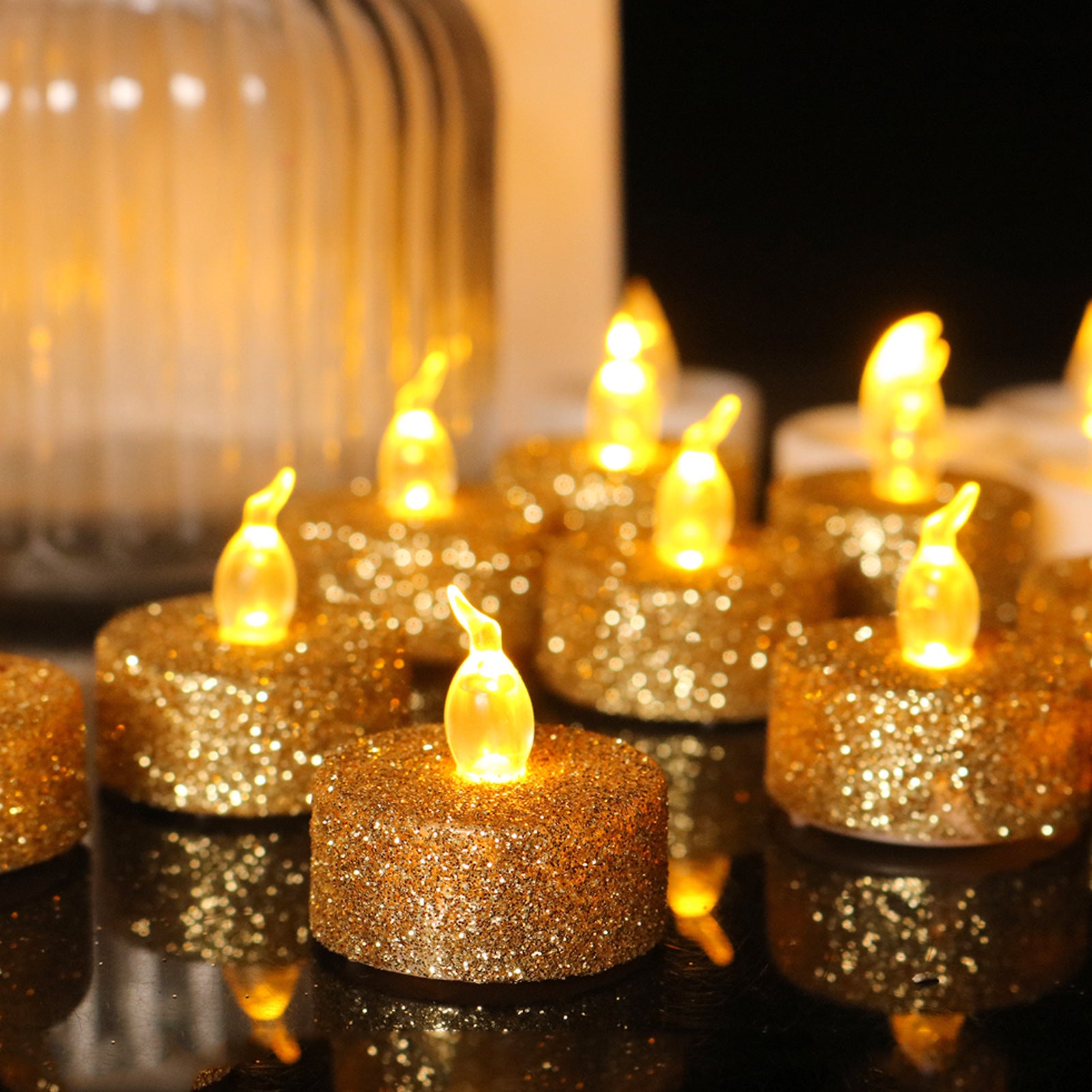 LED Electronic Candle Color Housing Atmosphere Decorative Light