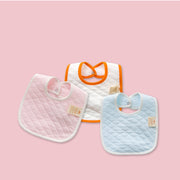 Double-Layer Cotton Baby Bib – Thickened & Soft for Newborn Feeding