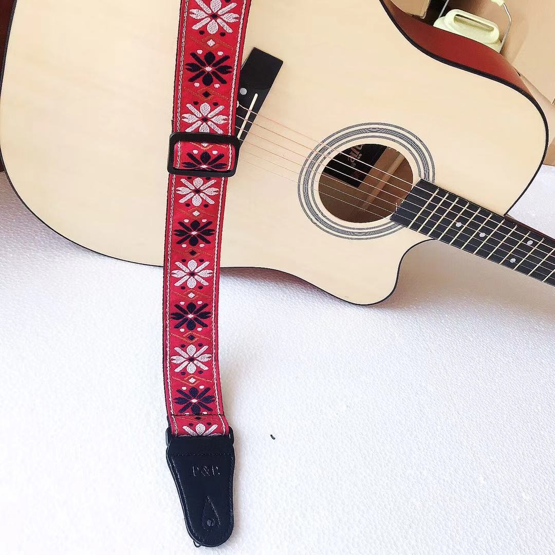 Embroidery Guitar Strap Musical Instrument Accessories