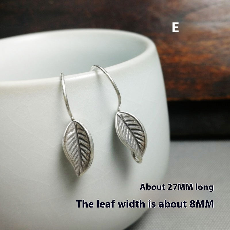 Homemade Sterling Silver Earrings Eardrop Silver Accessories Silver Ear Hook
