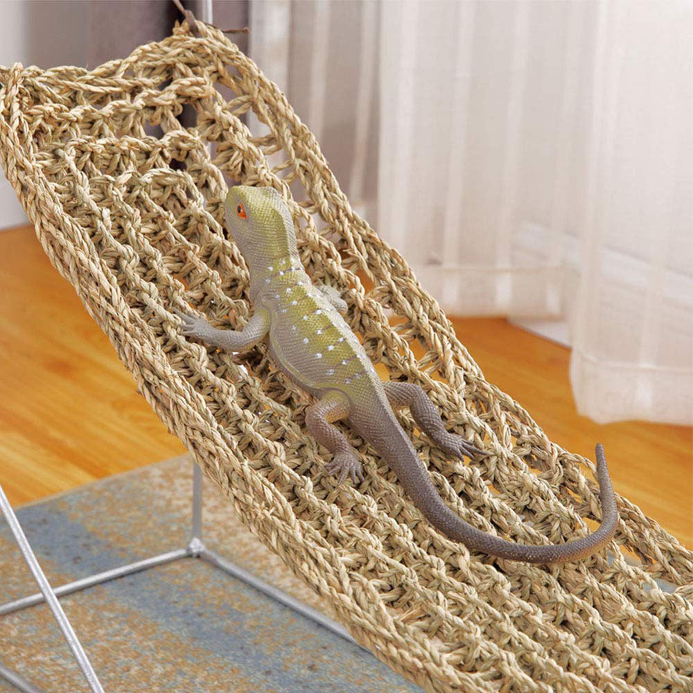 Sea Straw Rope Rectangular Hand-woven Pet Hammock Crawling Mat