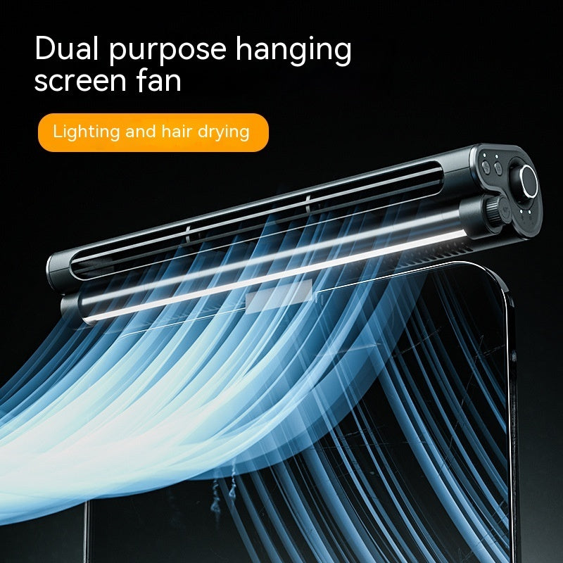 Bladeless Laptop Clip Fan with Lighting – Screen Hanging Cooling Fan