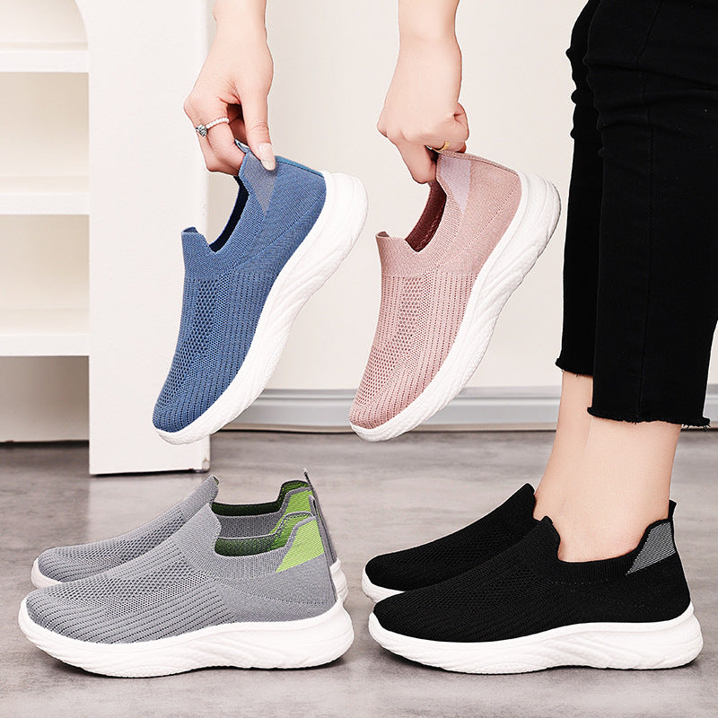 All-matching Summer New Women's Shoes Soft Bottom Not Tired Feet Comfortable Breathable Running Shoes