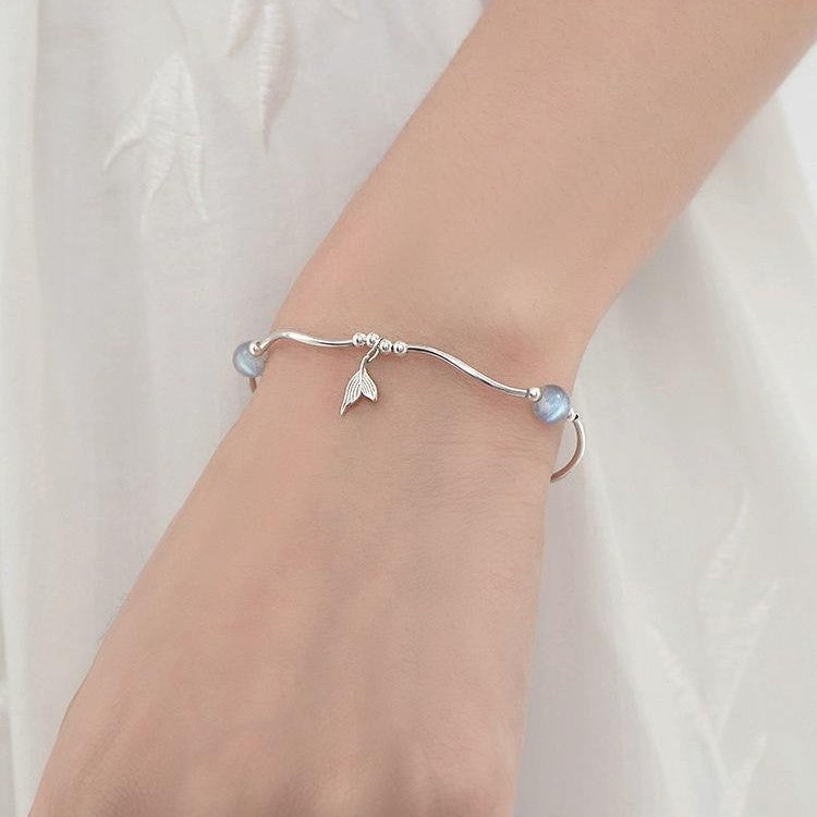 Womens Fishtail Alloy Bracelet Bow Style Regular Fit