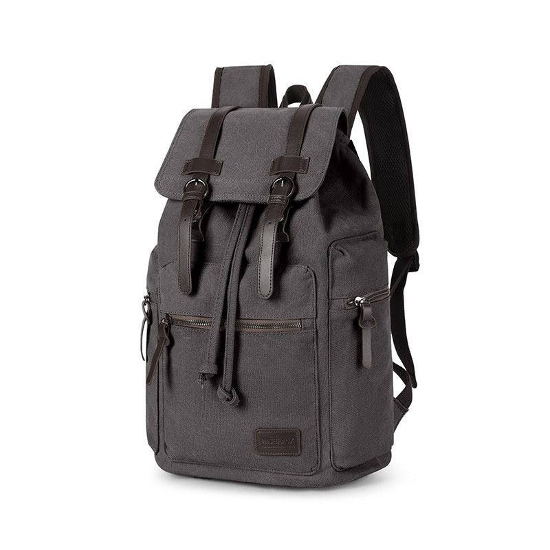 Men's Canvas Backpack Small Casual Travel Bag Everyday