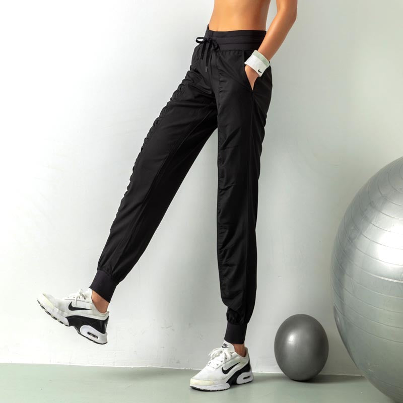 Solid Color Nylon Fashion Pants – Simple Style, Comfortable Everyday Wear