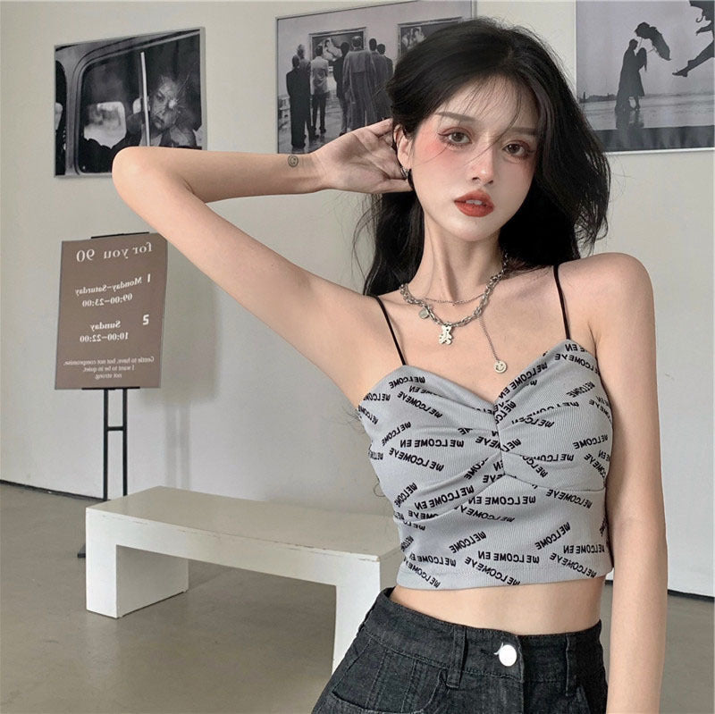 Women's Camisole Crop Top Bralette Nylon Spandex One Size