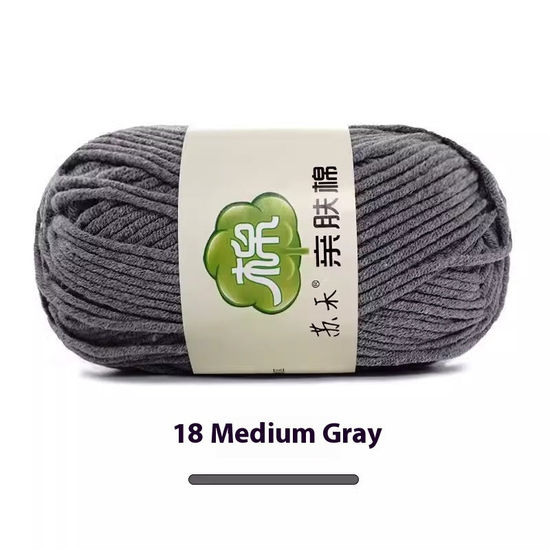 5-Strand Skin-Friendly Combed Milk Cotton Yarn – Hand Knitting Supplies