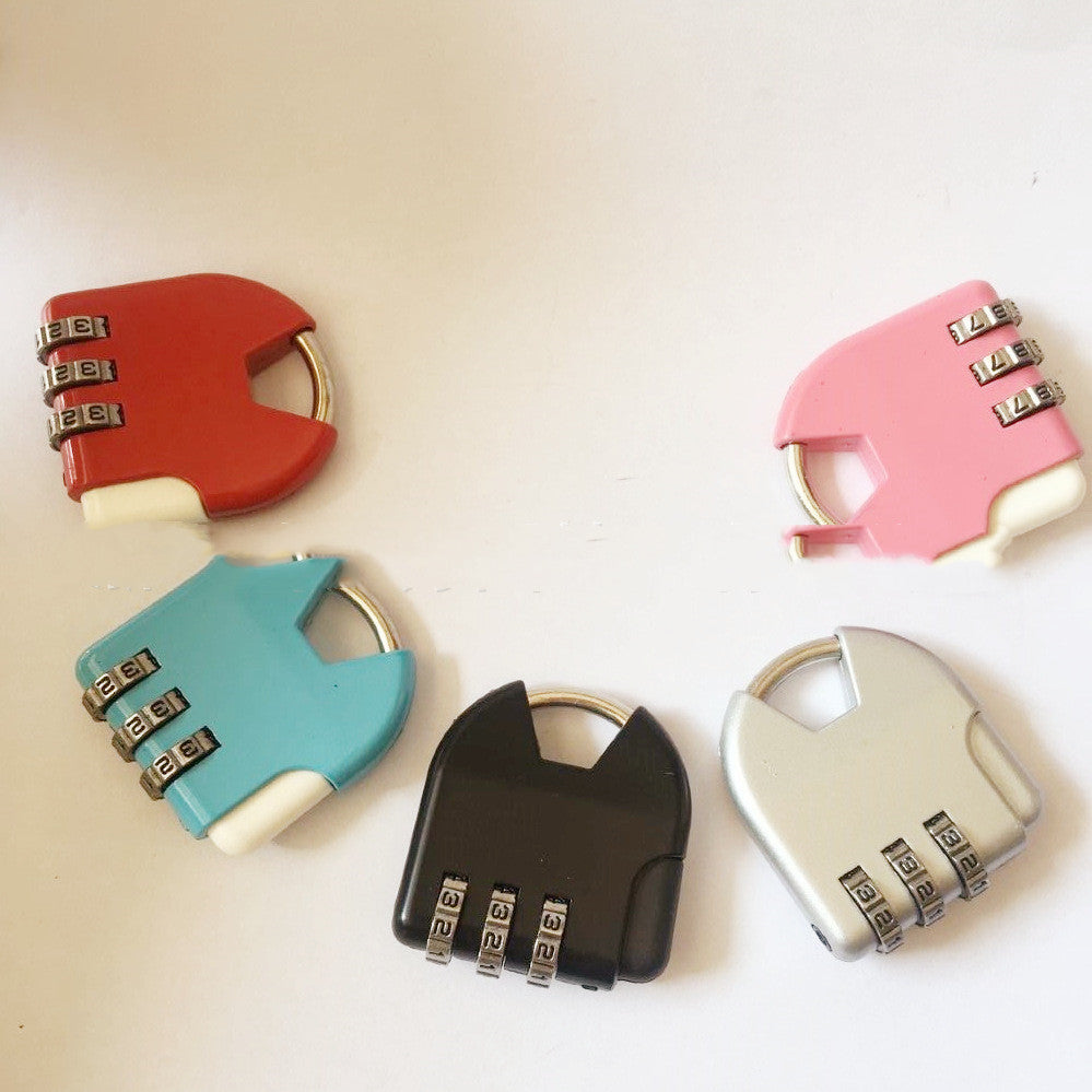 Color Suitcase Backpack Number Combination Padlock