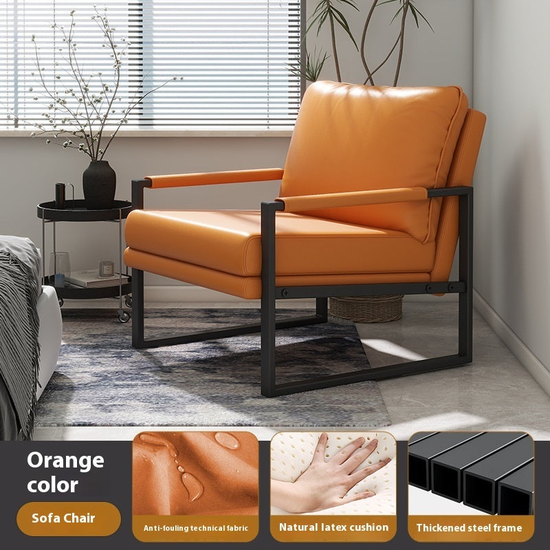 Light Luxury Single Seat Sofa Chair Nordic Style Bedroom Office