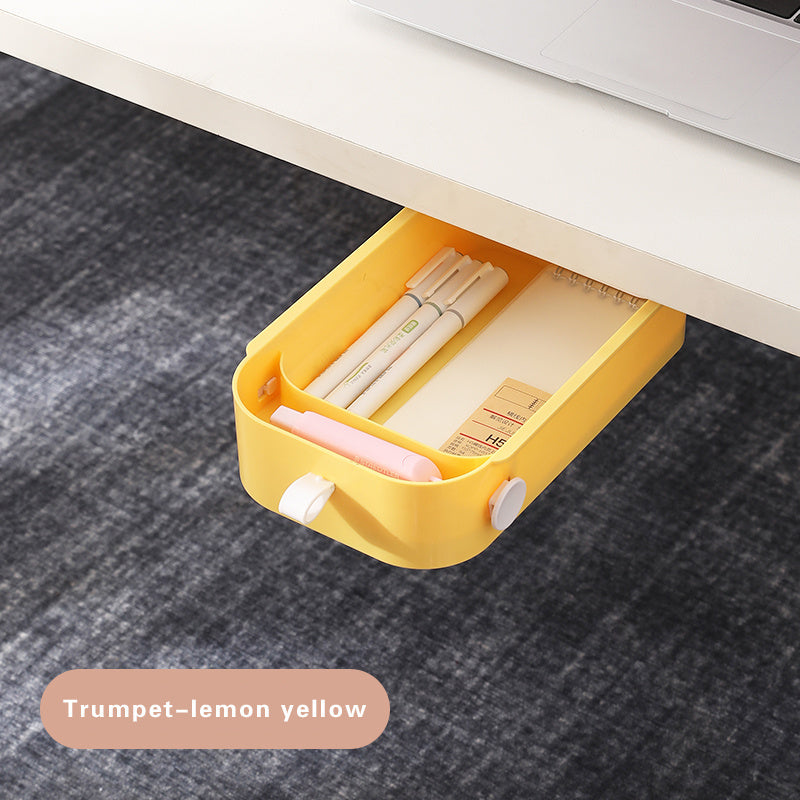 Under-Desk Drawer Storage Box – Hidden Organizer Rack