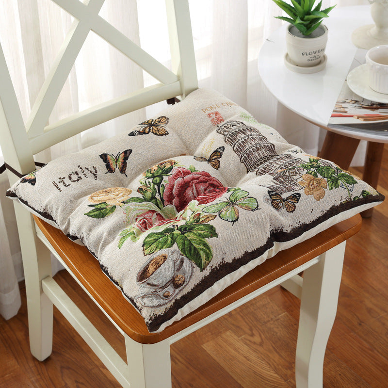 Thickened Non-slip Chair Cushion Tatami Children's Heightened Dining Chair Cushion Solid Wood Stool Car Seat Cushion