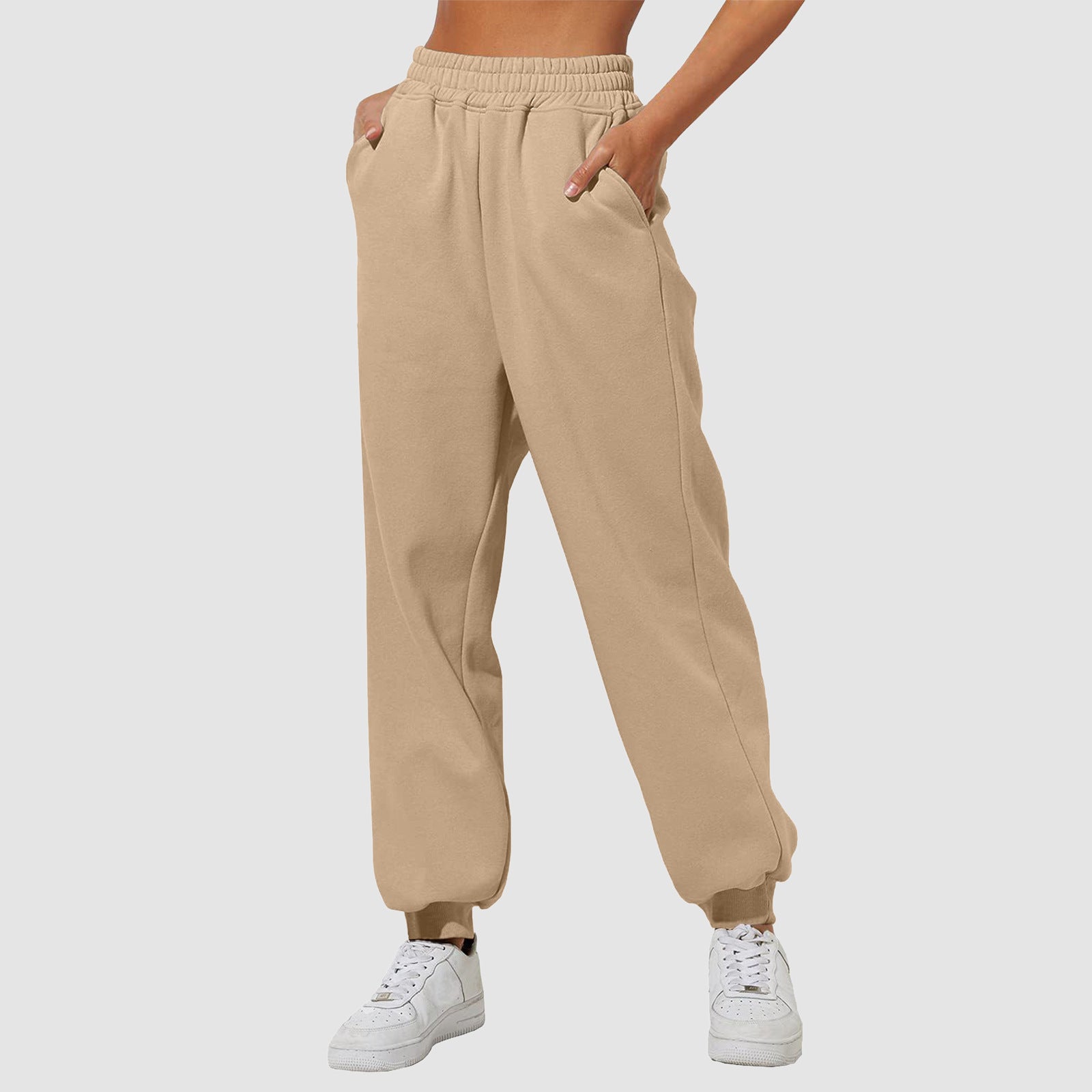 Solid Color Polyester Fashion Pants – Simple Everyday Style