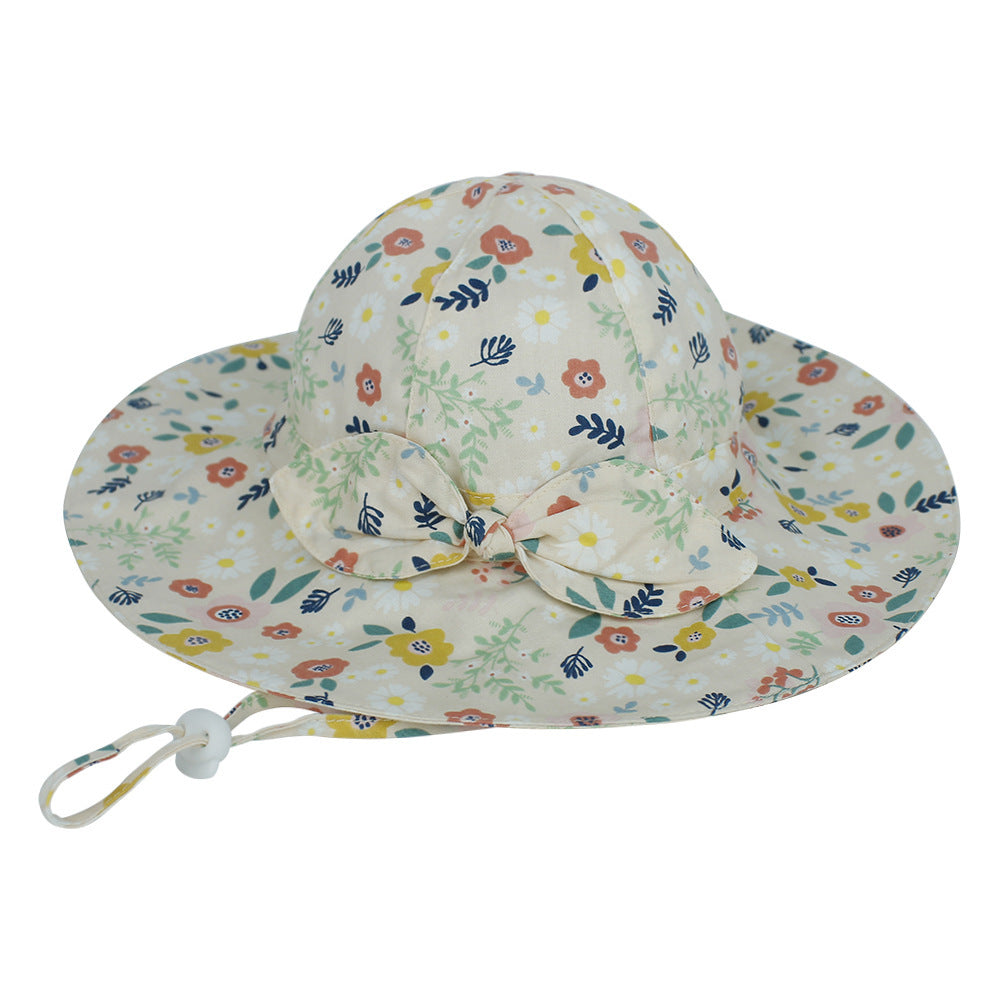 Baby Hat Summer Cotton European And American Floral