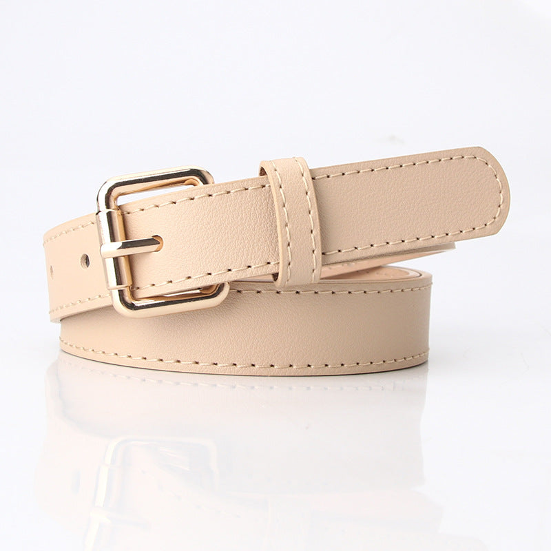 Women's Simple PU Korean Style Belt