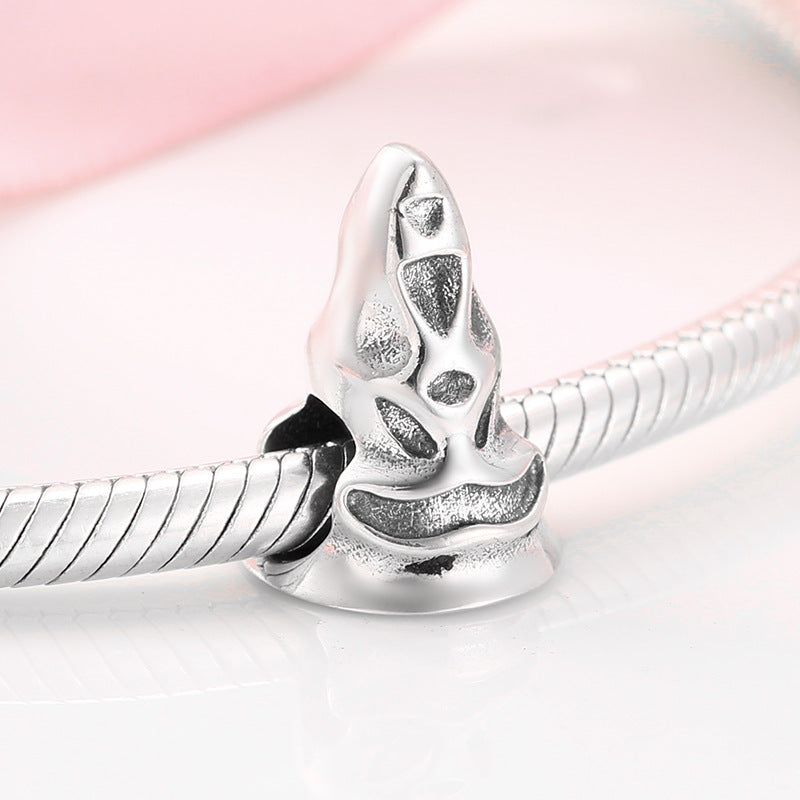 S925 Sterling Silver Beads Creative Halloween Personality Beads Pendant Diy Accessories