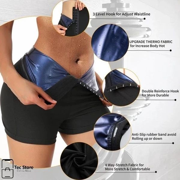 Hot Thermo Sweat Leggings High Waist Body Shaper – Slimming & Shaping Workout Pants