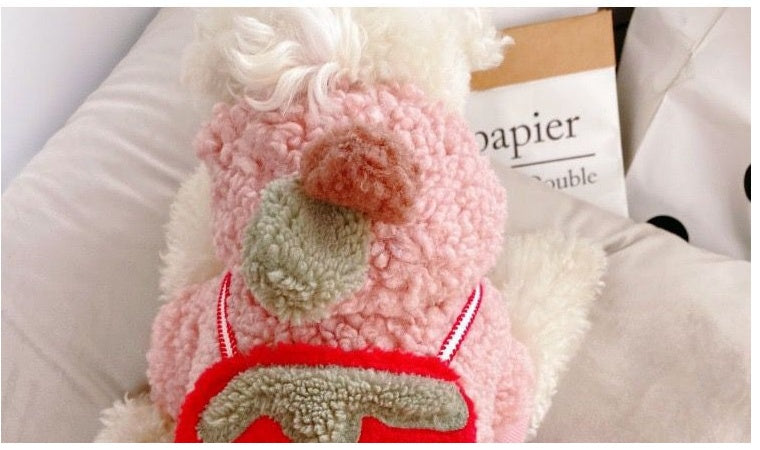Strawberry Cotton Coat Pet Clothes Dog