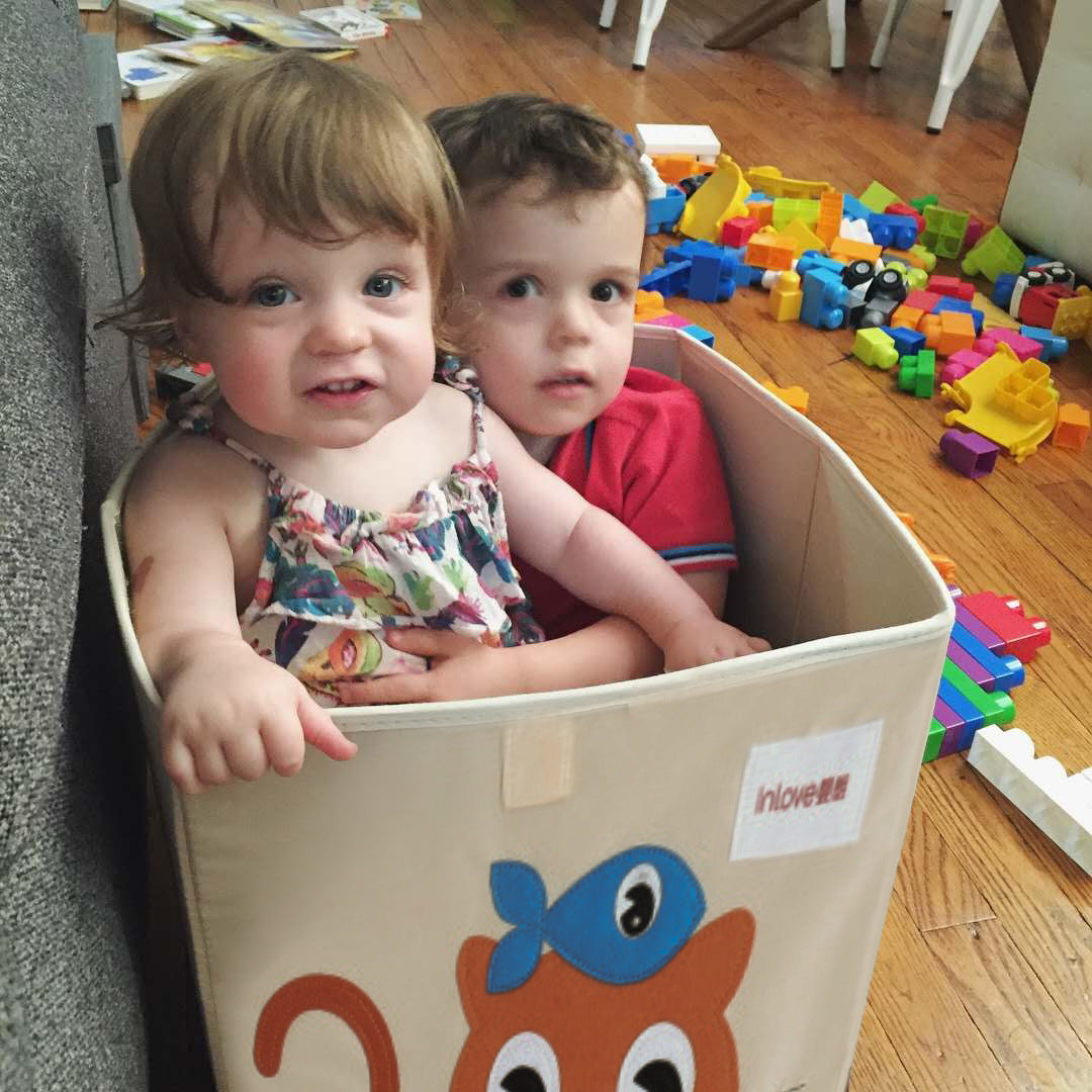 Children’s Fabric Folding Toy Storage Box – Collapsible Organizer