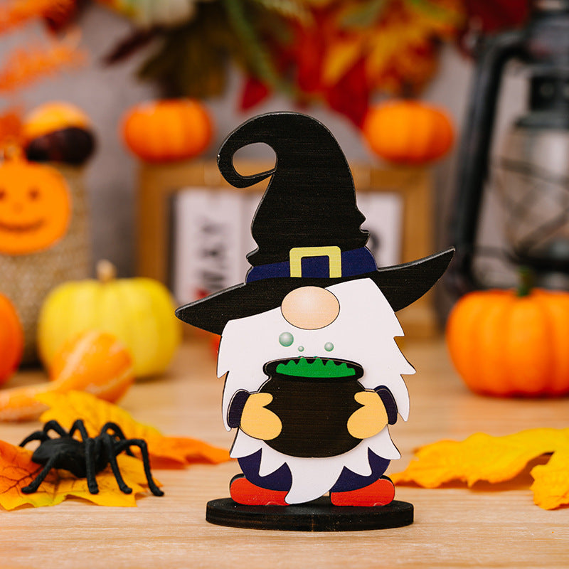 Halloween Decorations Wooden Decorative Ornaments