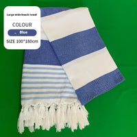 Large Wide Stripe Blue