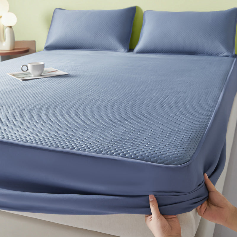 Fitted Sheet Machine Washable Single Double Soft Mat