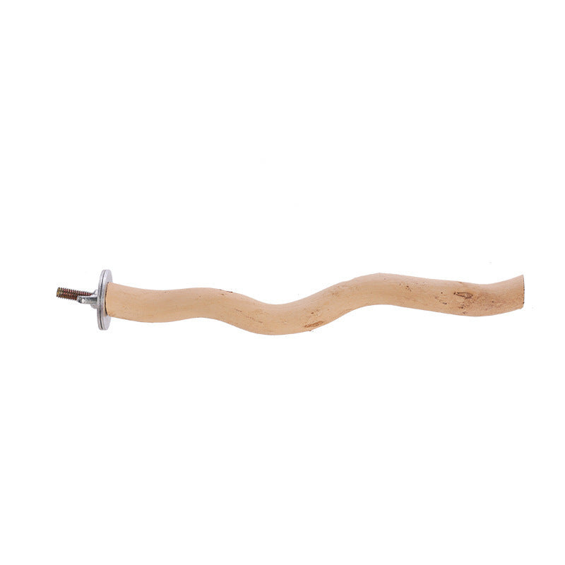 Pet Parrot Solid Wood Bird Stand Toy