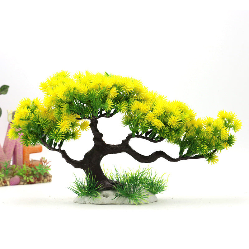 Aquarium Fish Tank Landscaping Simulation Pine Tree