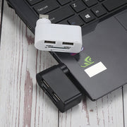 ABS Rotating USB 2 0 Hub Card Reader Docking Station