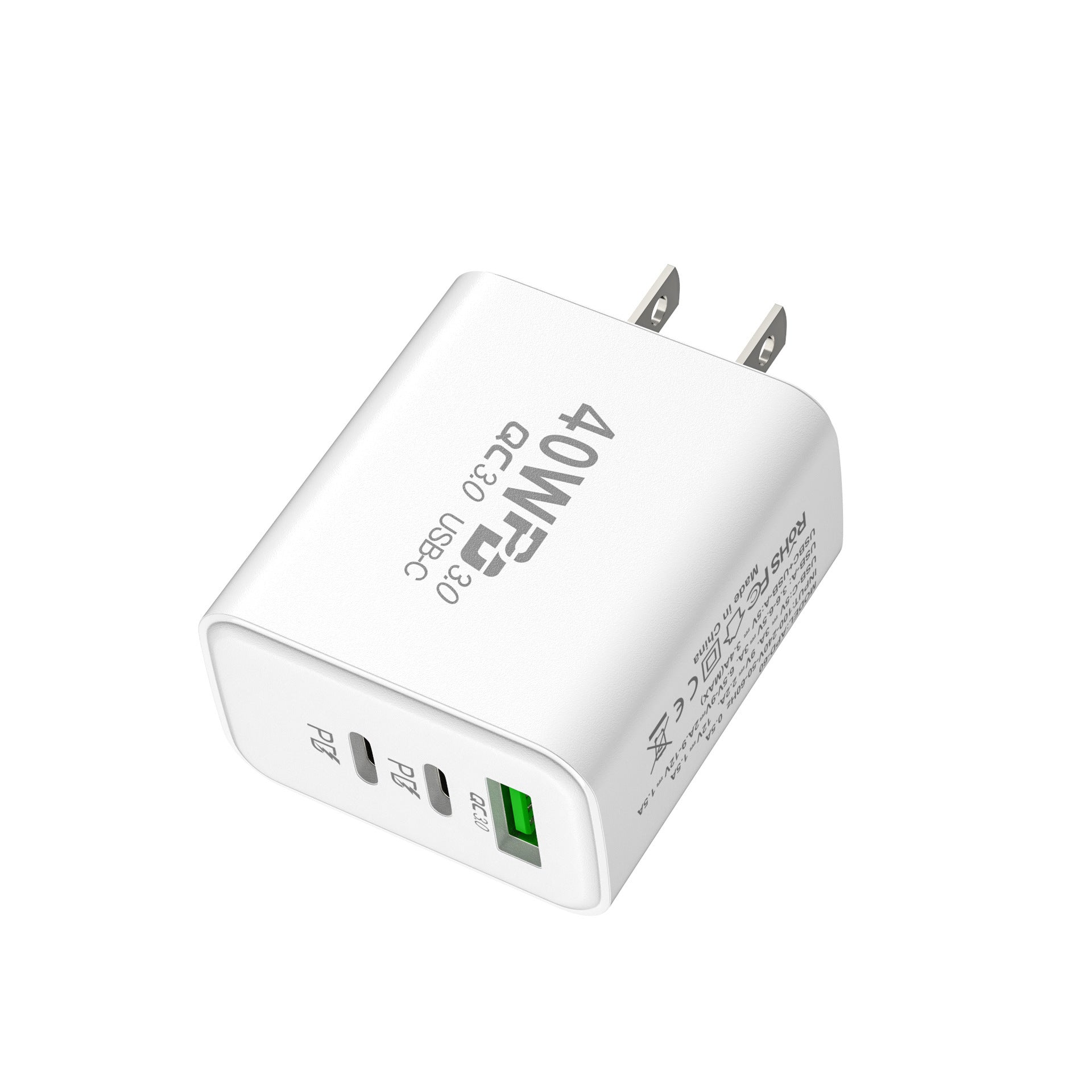Frosted Square Multi-port Mobile Phone Charger