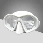 Silicone Diving Mask With Tempered Glass Lenses Safety Strap