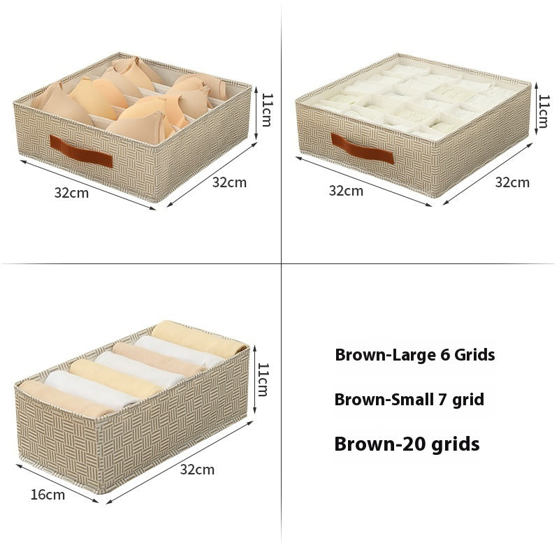 Multifunctional Home Underwear Storage Box Bedroom Underpants Drawer Compartment