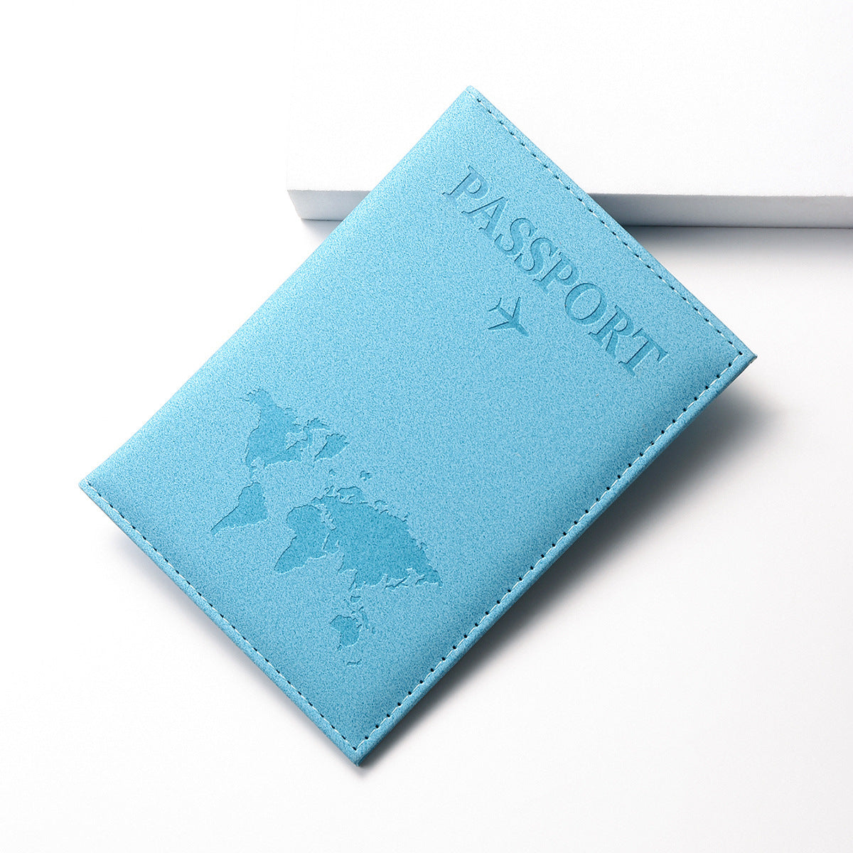 Slim PU Leather Passport Cover Unisex Geometric Pattern