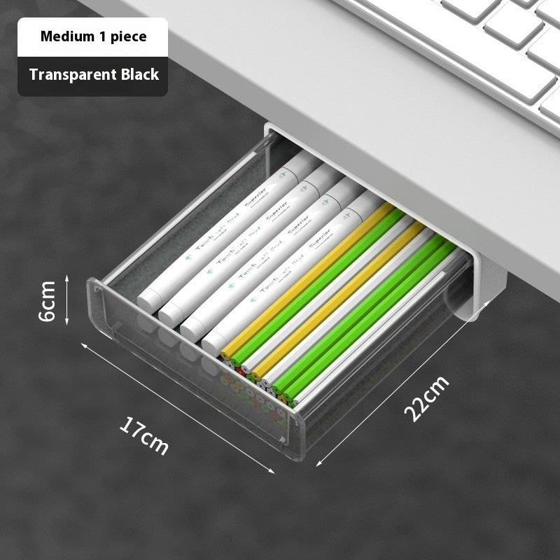 Hidden Paste Drawer Under Table Office Organizing