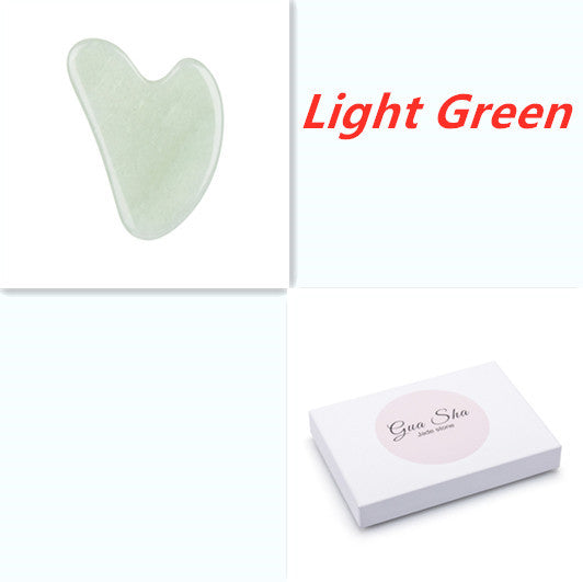 Jade Scraping Massage Tool – Gua Sha Scraper Board for Face & Body