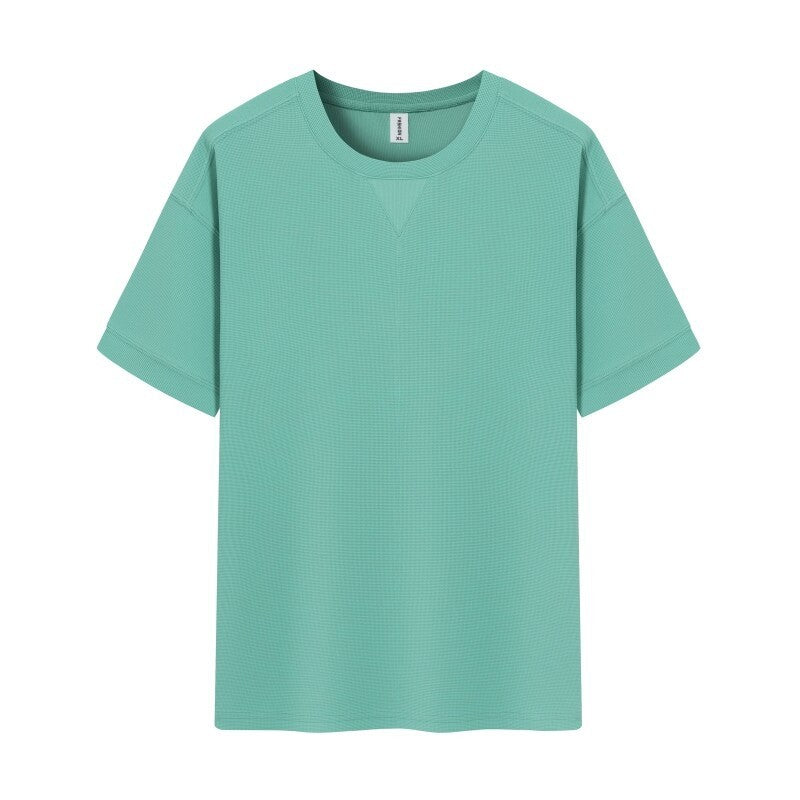 Waffle Heavy Short-sleeved T-shirt For Men